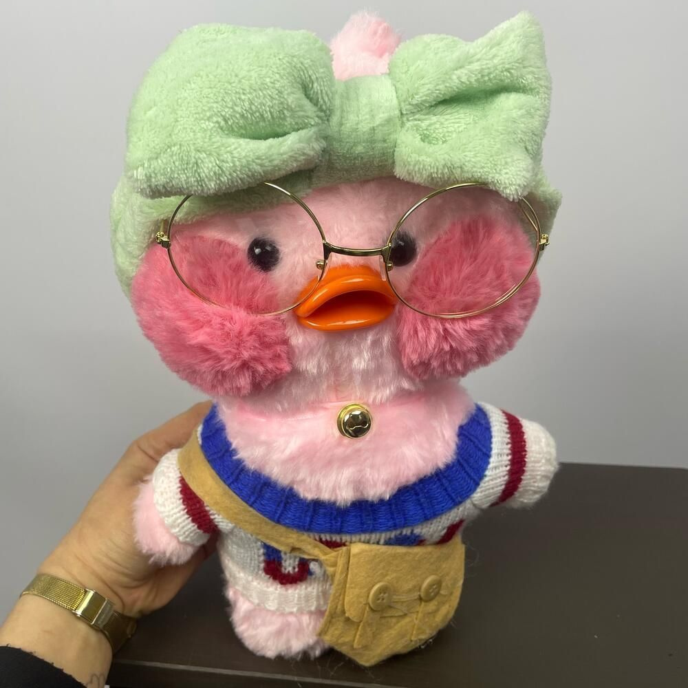 Мягкая игрушка Модный утенок в очках - купить с доставкой по выгодным ...