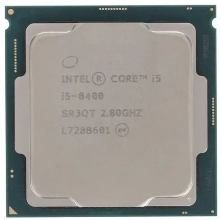 Процессор Intel Core i5-8400 LGA 1151-v2, 6 x 2.8 ГГц, L2 - 1.5 МБ, L3 - 9 МБ, 2 х DDR4-2666 МГц, Intel #1