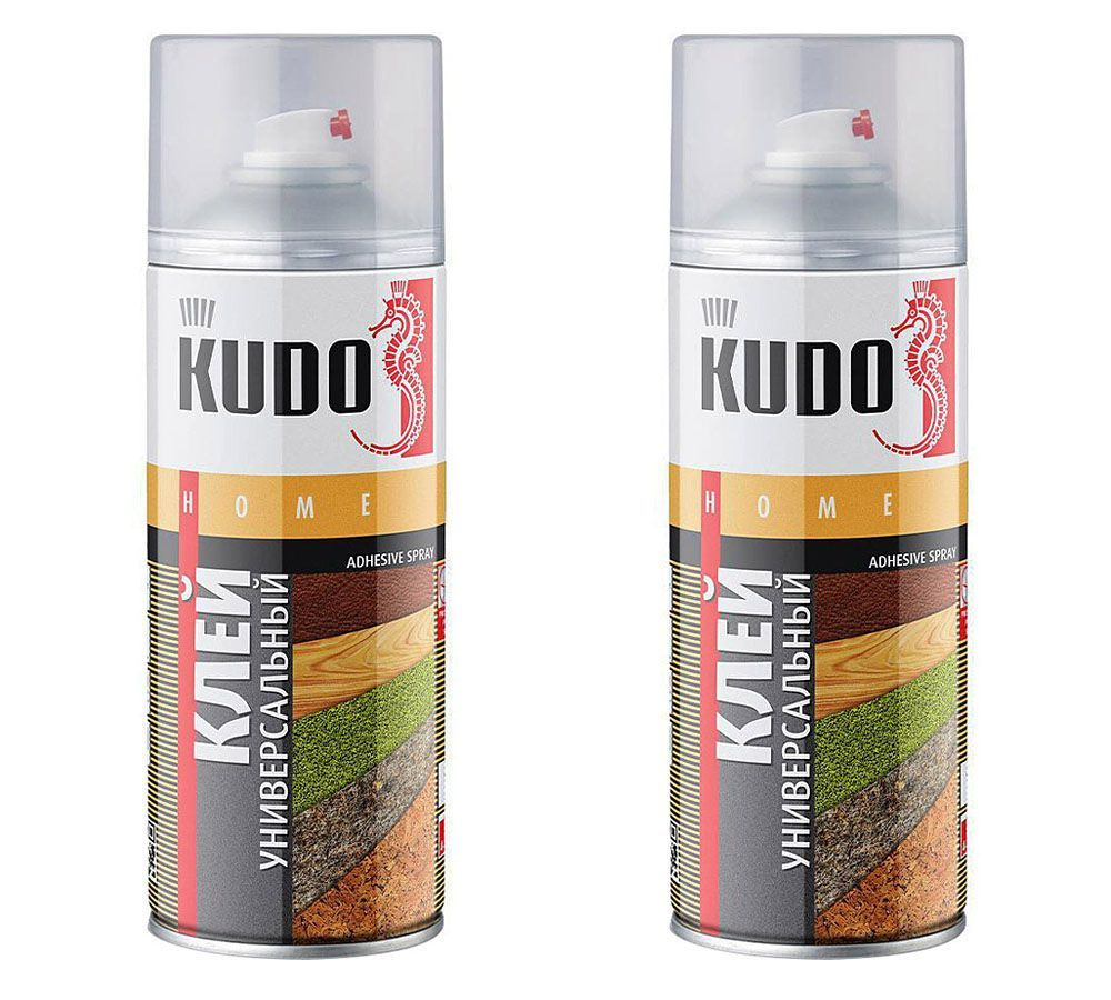 Клей аэрозольный универсальный Kudo Home 520 мл (2 шт.) #1