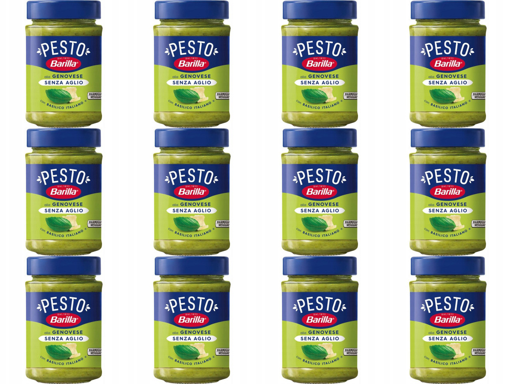 Barilla Соус Pesto Alla Genovese с базиликом без чеснока, 190 г, 12 шт ...