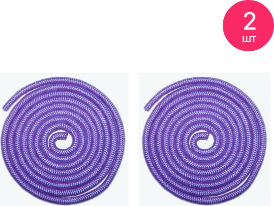 Скакалка для художественной гимнастики Sprinter / Спринтер TS-01 полиамид фиолетовый, длина 3 метра / #1