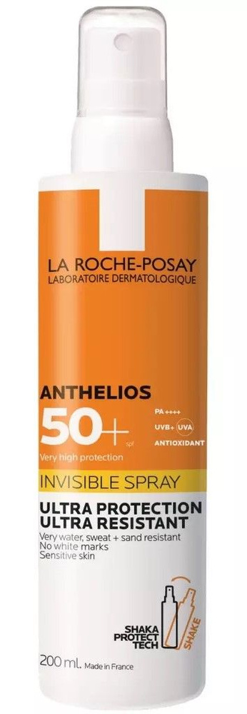 La Roche-Posay ANTHELIOS Солнцезащитный невидимый спрей для лица и тела SPF 50+, 200 мл  #1