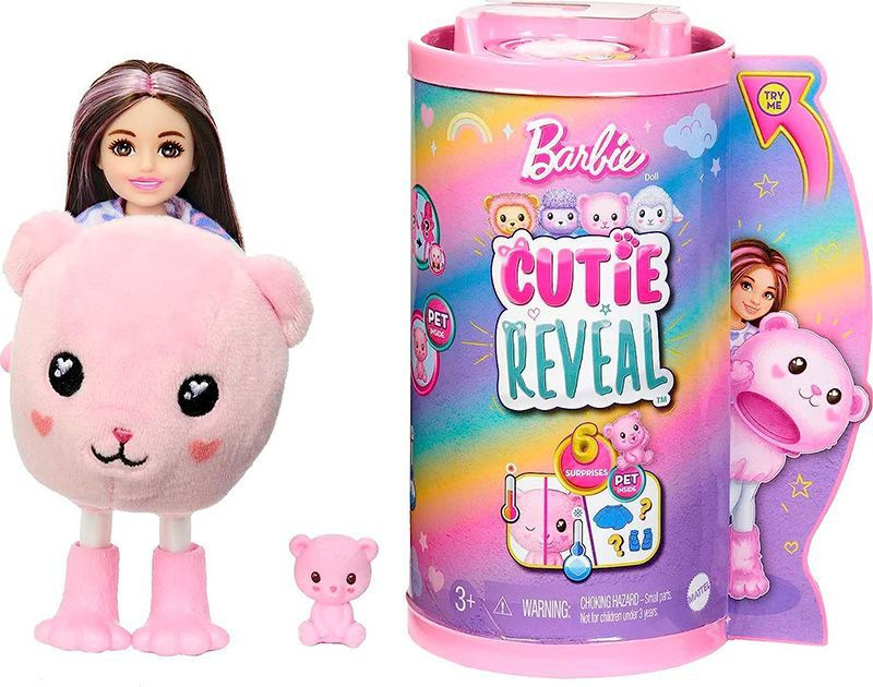 Кукла Барби Челси Barbie Cutie Reveal Chelsea Teddy Bear (Костюм Плюшевый мишка). Товар уцененный  #1