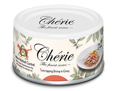 Консервы для взрослых кошек Pettric Cherie Hairball Formula Tuna topping Shrimp in Gravy/Тунец с креветкой #1