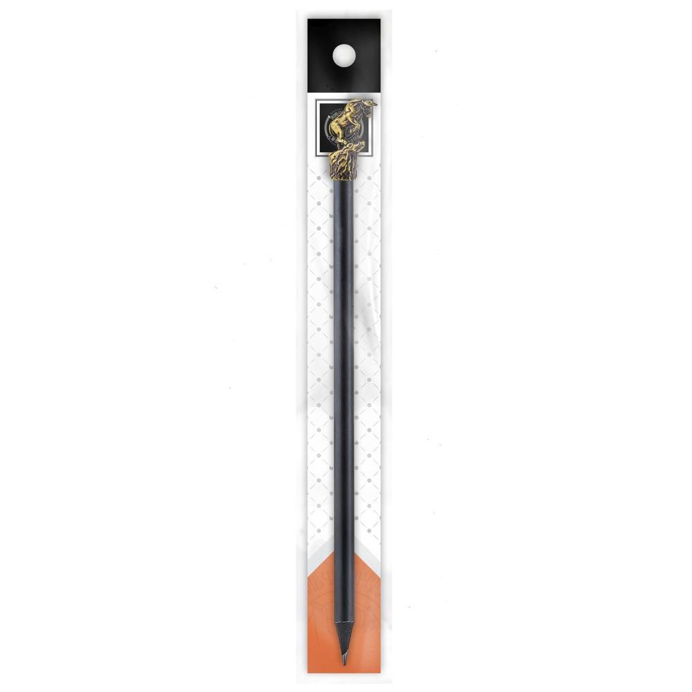 Сувенир-подарок карандаш Кольчугинский мельхиор "Бык" латунный с чернением  #1