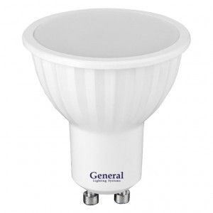 Светодиодная LED лампа General MR16 GU10 10W 6500K 6K 50x56 пластик/алюм GLDEN-MR16-10-230-GU10-6500 #1