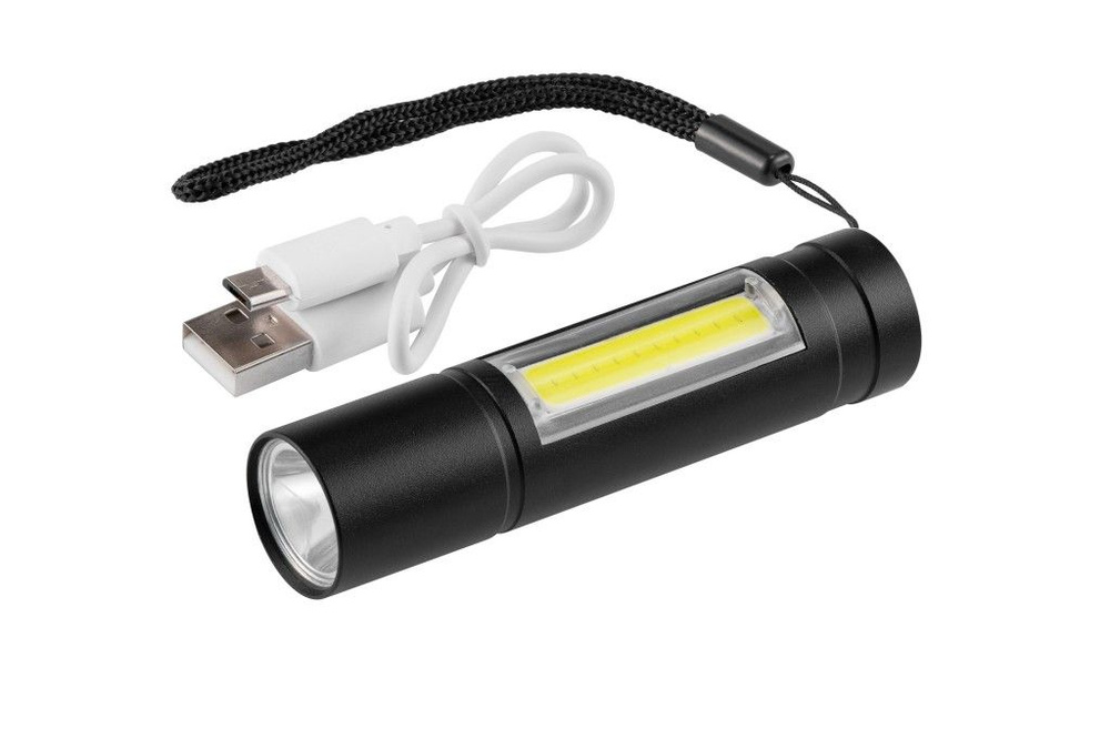 Фонарь компактный аккумуляторный USB COB 5Вт + LED 5Вт #1