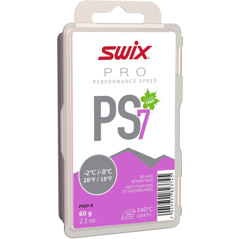 Парафин SWIX PS7 Violet, -2C/-8C, 60гр. #1