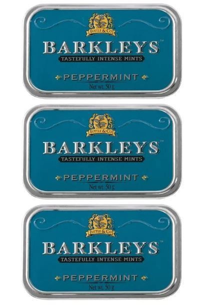 Леденцы Barkleys Mints Peppermints / Барклис Перечная Мята, 3 * 50 гр, Нидерланды  #1