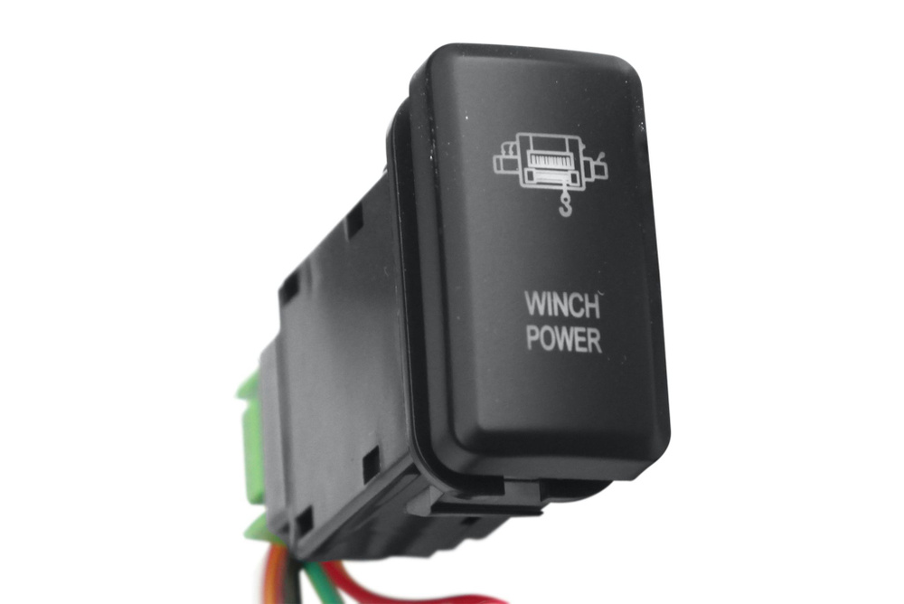 Кнопка ВКЛ/ВЫКЛ, белый, для WINCH POWER TOYOTA 40x20. Коммутирующая цепи сигнализации, питания и управления #1