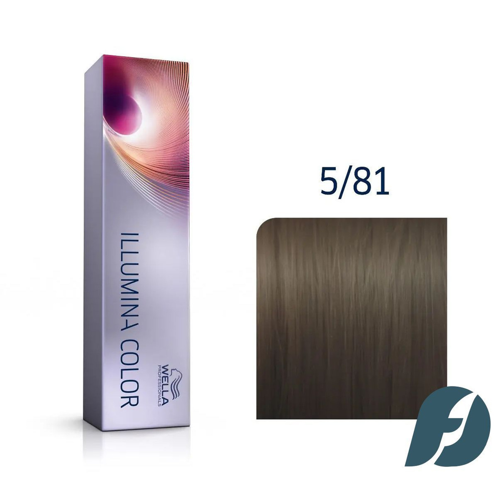 Wella Professionals Illumina Color Крем-краска для волос 5/81 Светло-коричневый жемчужно-пепельный, 60мл #1