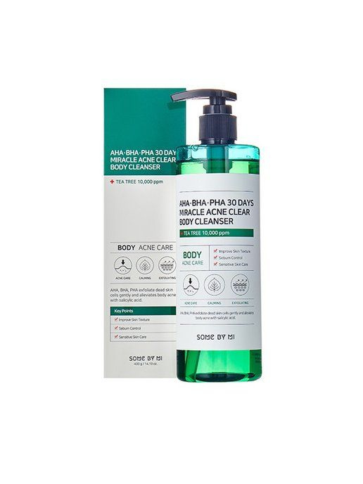 Очищающий гель для тела с кислотами SOME BY MI AHA BHA PHA 30 DAYS MIRACLE ACNE CLEAR BODY CLEANSER 400г #1