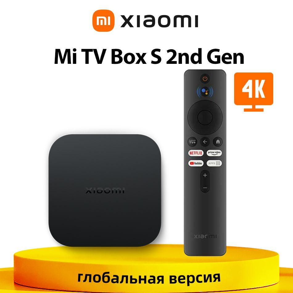 Xiaomi ТВ-тюнер Mi TV Box S 2 Gen Google Ассистент Воспроизведение В Разрешении 4K Ultra HD , черный #1