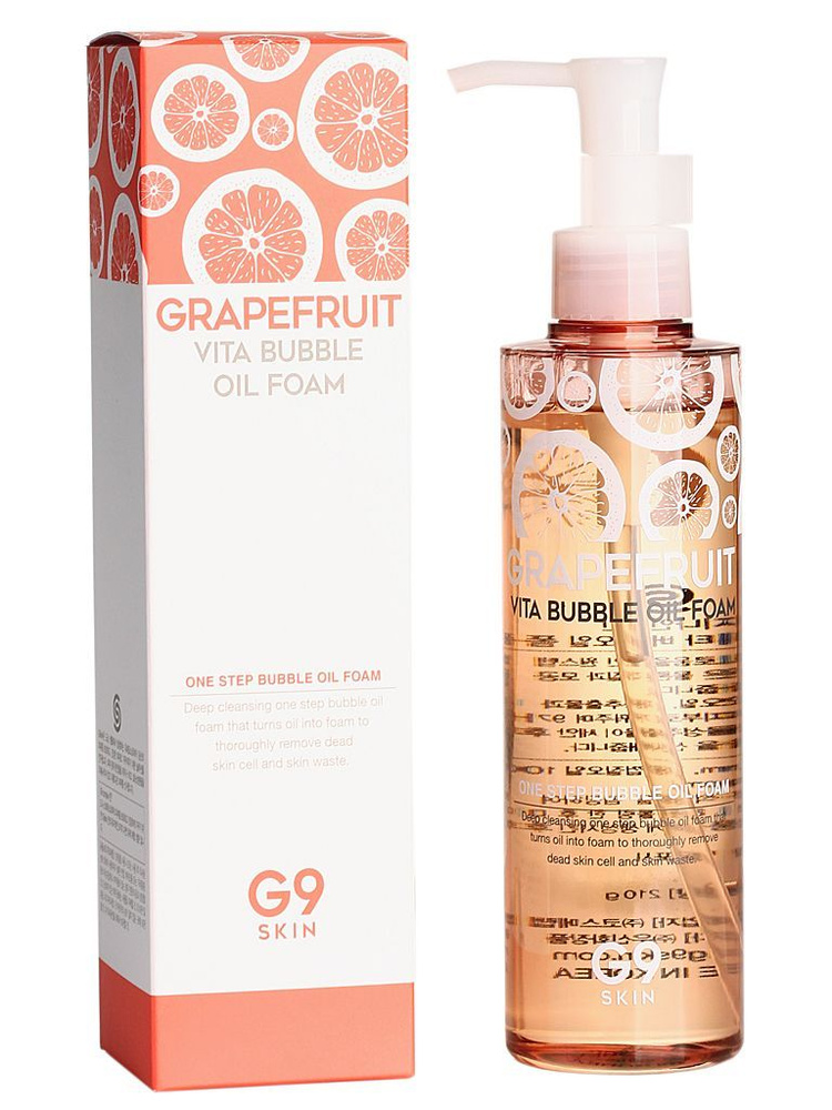 G9SKIN Пенка для умывания с экстрактом грейпфрута Grapefruit Vita Bubble Oil Foam  #1