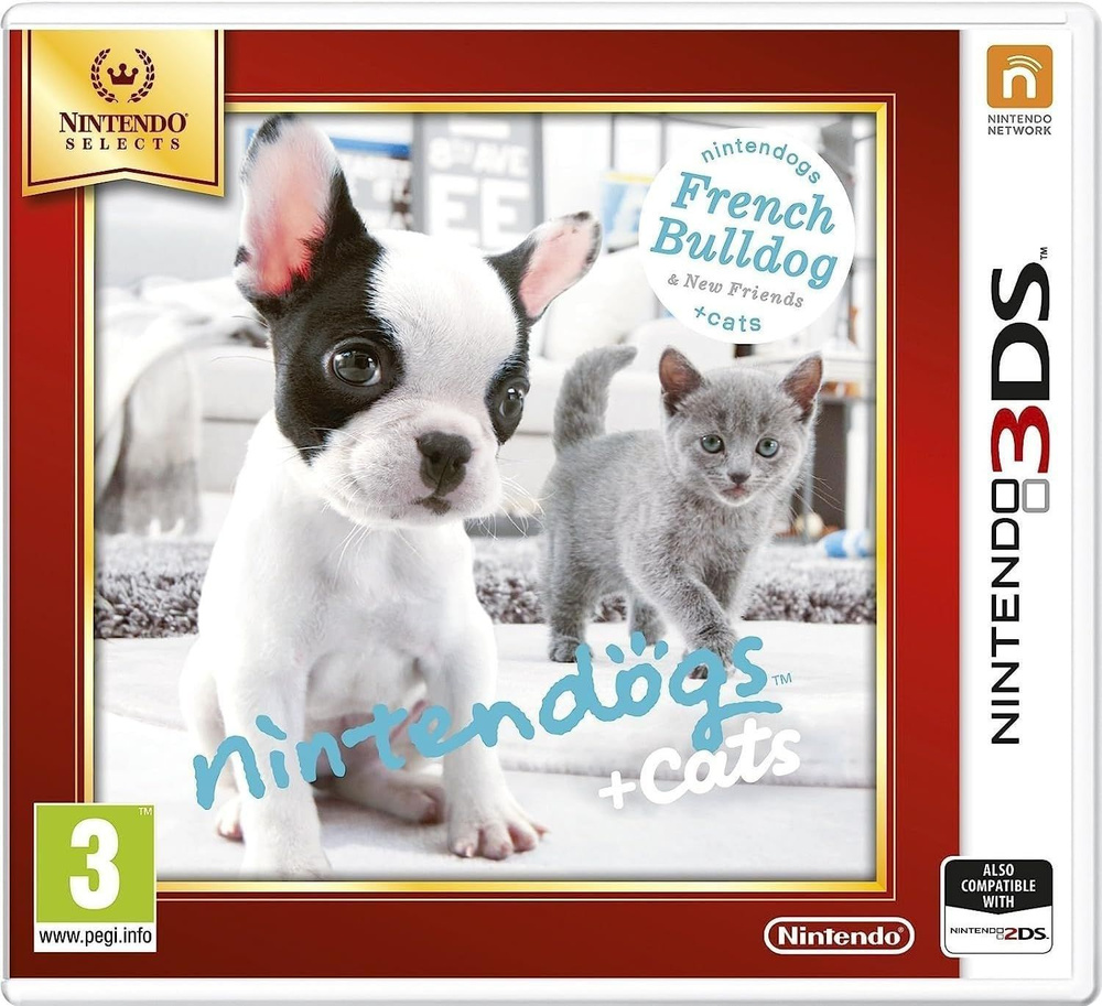 Игра Nintendogs + Cats: Французский бульдог и новые друзья (Nintendo Selects) (Nintendo 3DS, Русская #1