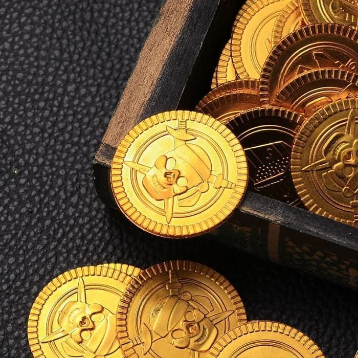 Золотые монеты Пиратские 10 шт #1