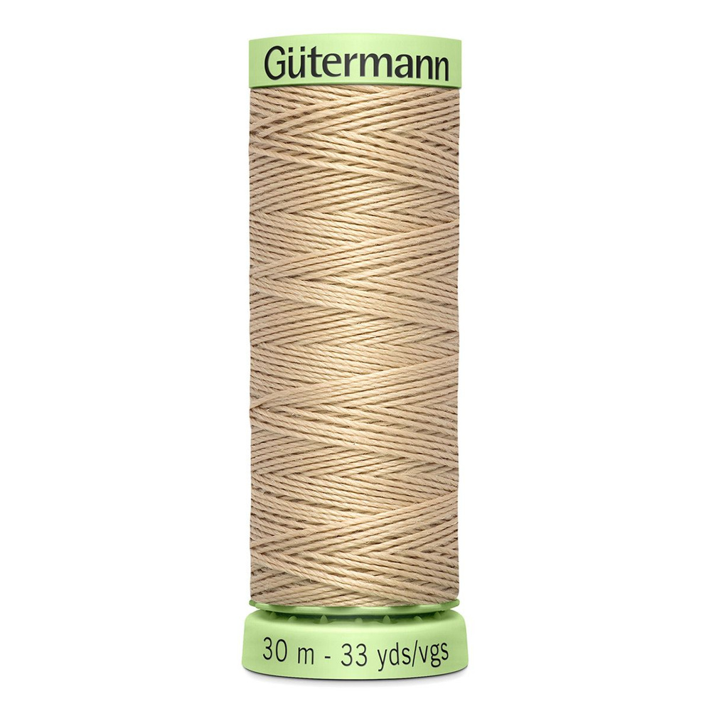 03 Нить Top Stitch 30/30 м для декоративной отстрочки, 100% полиэстер Gutermann 744506 (186 крем-брюле) #1