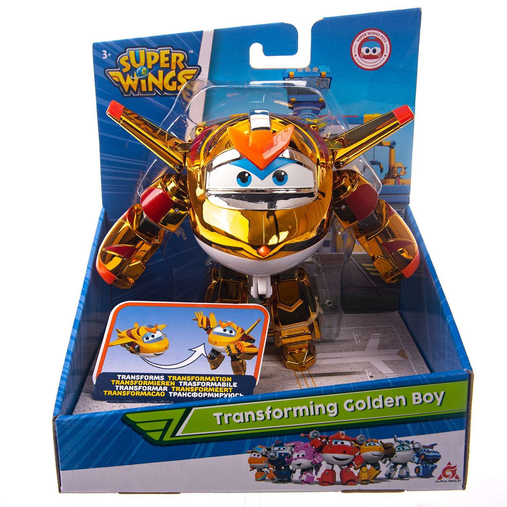 Super Wings Трансформер Голден бой ЕU750231 с 3 лет #1