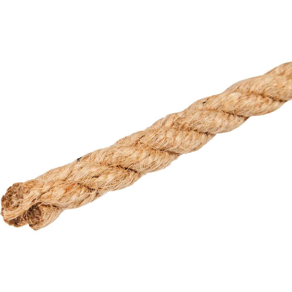 Веревка джут 12 мм цвет золотисто-коричневый, на отрез (10 шт.)  #1