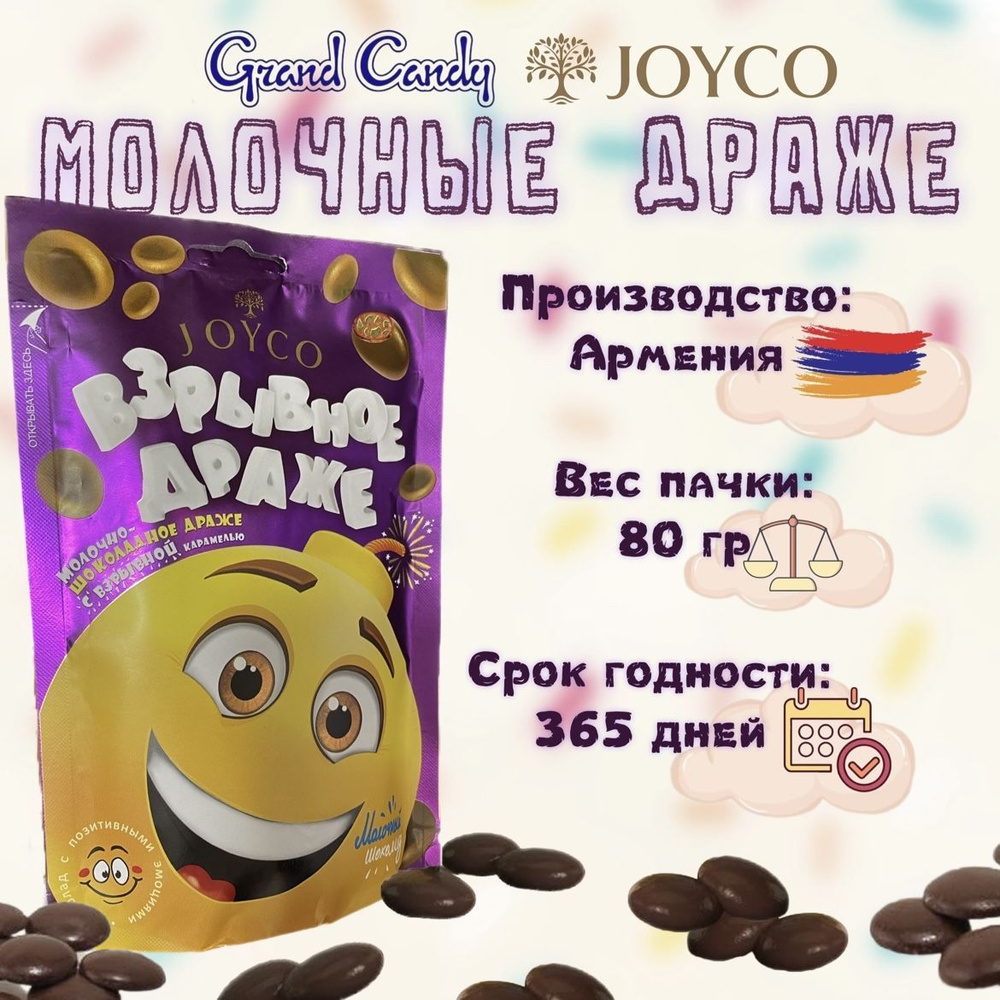 Молочные драже Emoji, Армянские конфеты #1
