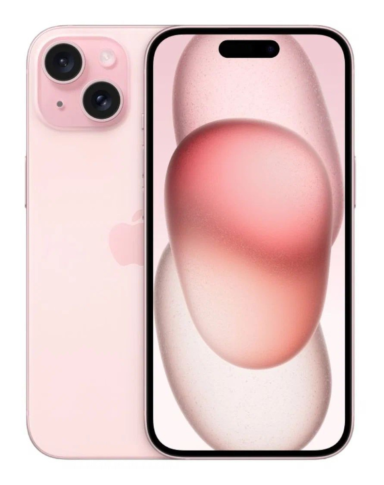 Apple Смартфон iPhone 15, nano SIM + eSIM 6/128 ГБ, розовый #1