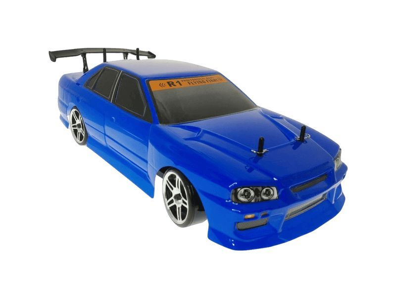 Радиоуправляемая машина для дрифта HSP Flying Fish 1 4WD RTR 1:10 2.4G 94123-12330 Blue Skyline R34 / #1