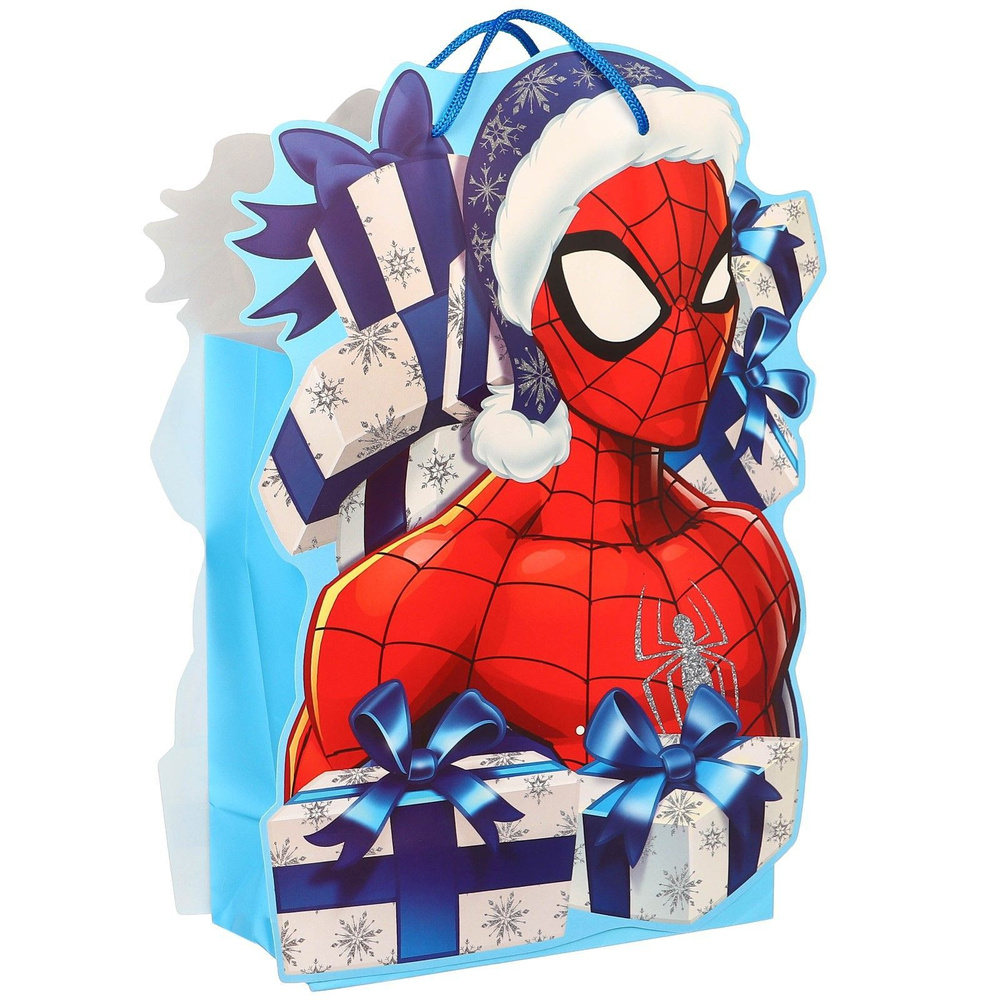 Пакет подарочный Marvel Человек - Паук "С Новым годом!" 23 х 27 х 11,5 см  #1