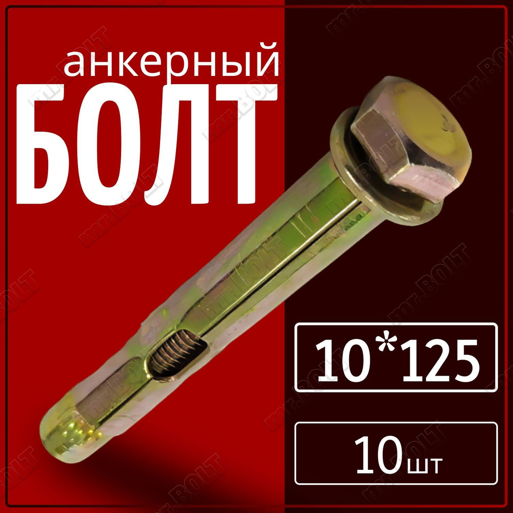 Анкерный болт 10х125 (10 шт.) #1