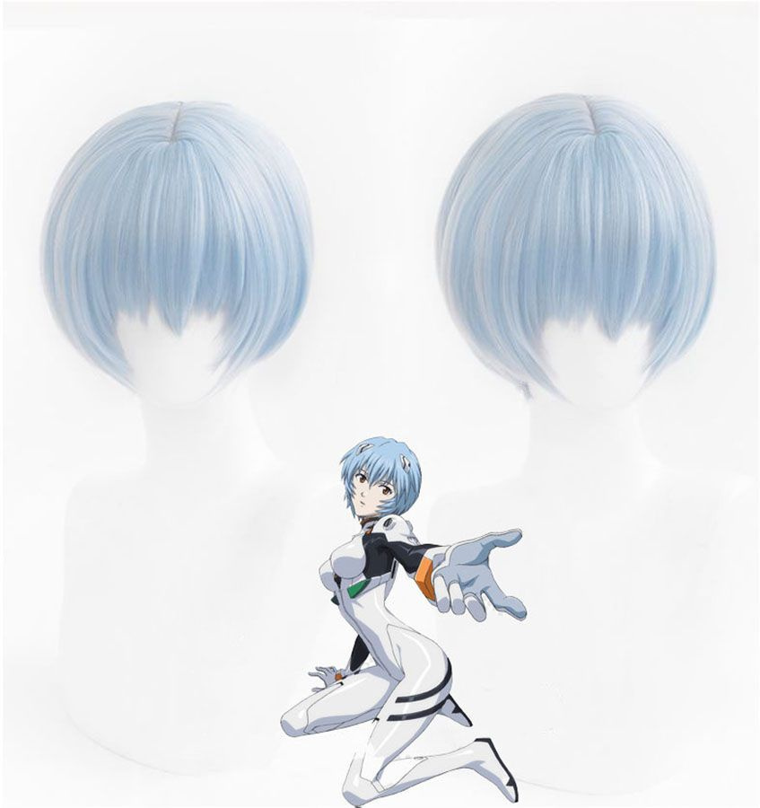 Парик для косплея карнавальный Рей Аянами / Rei Ayanami из аниме Евангелион нового поколения / Neon Genesis #1