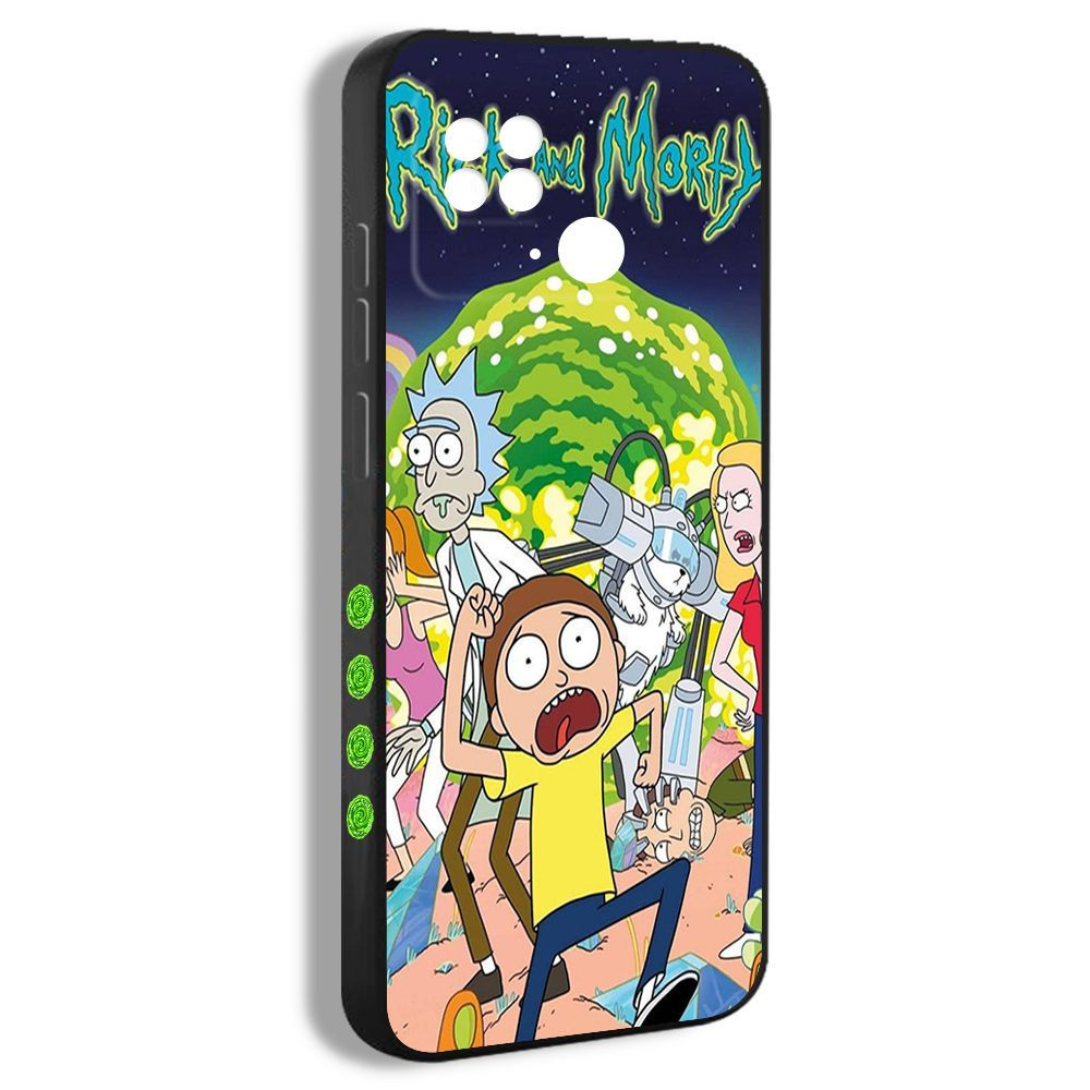 Чехол на Xiaomi Redmi 10C Рик и Морти аниме rick and morty DYM07 #1