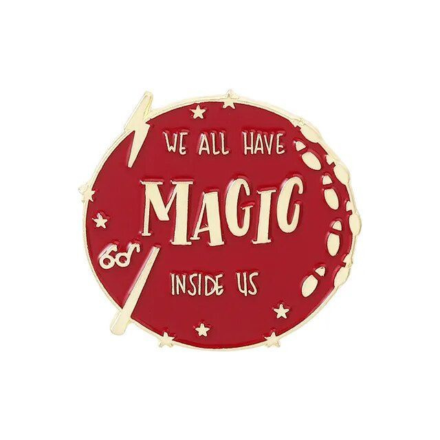 "Магия внутри нас", металлический значок для волшебников, вселенная Гарри Поттер  #1