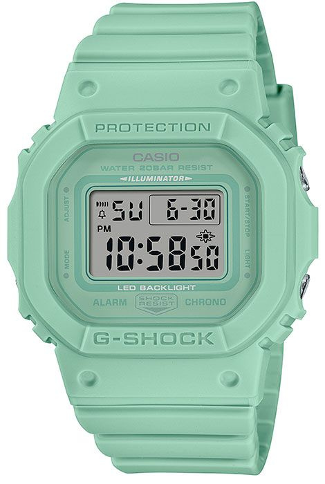 Противоударные водонепроницаемые женские наручные часы Casio G-Shock GMD-S5600BA-3 с подсветкой и будильником #1