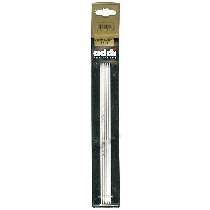 Спицы для вязания ADDI чулочные, алюминий Sock №3 20 см (ADDI.201-7/3-20)  #1