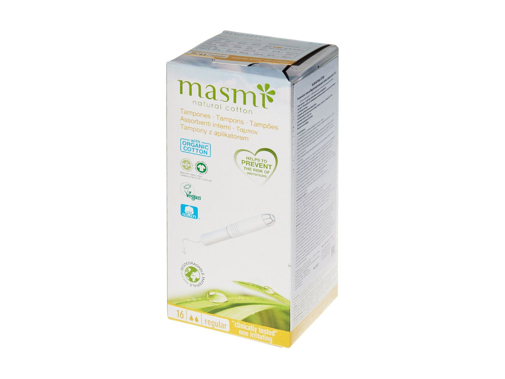 Тампоны с аппликатором Masmi Regular 2 капли 16шт - купить с доставкой ...