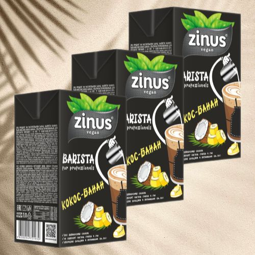 Молоко банановое ZINUS, 1 л (3 шт. в упаковке) #1