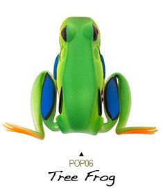 Лягушка Lunkerhunt Popping Frog 14gr, 57mm, POP06 - Tree Frog #1