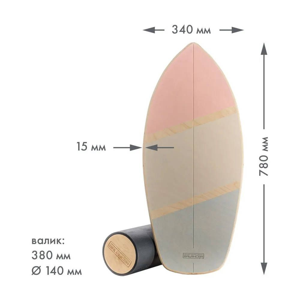 Balanser Доска балансировочная, 78х34 см #1