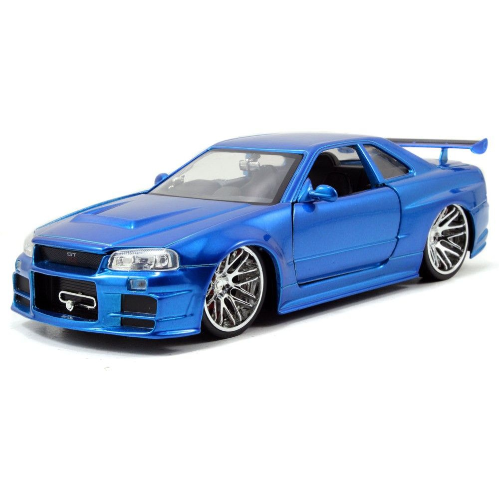 Модель машинки Jada Toys Fast & Furious Brian s 2002 Nissan Skyline GT-R (BNR34) (1:24) 97173  #1