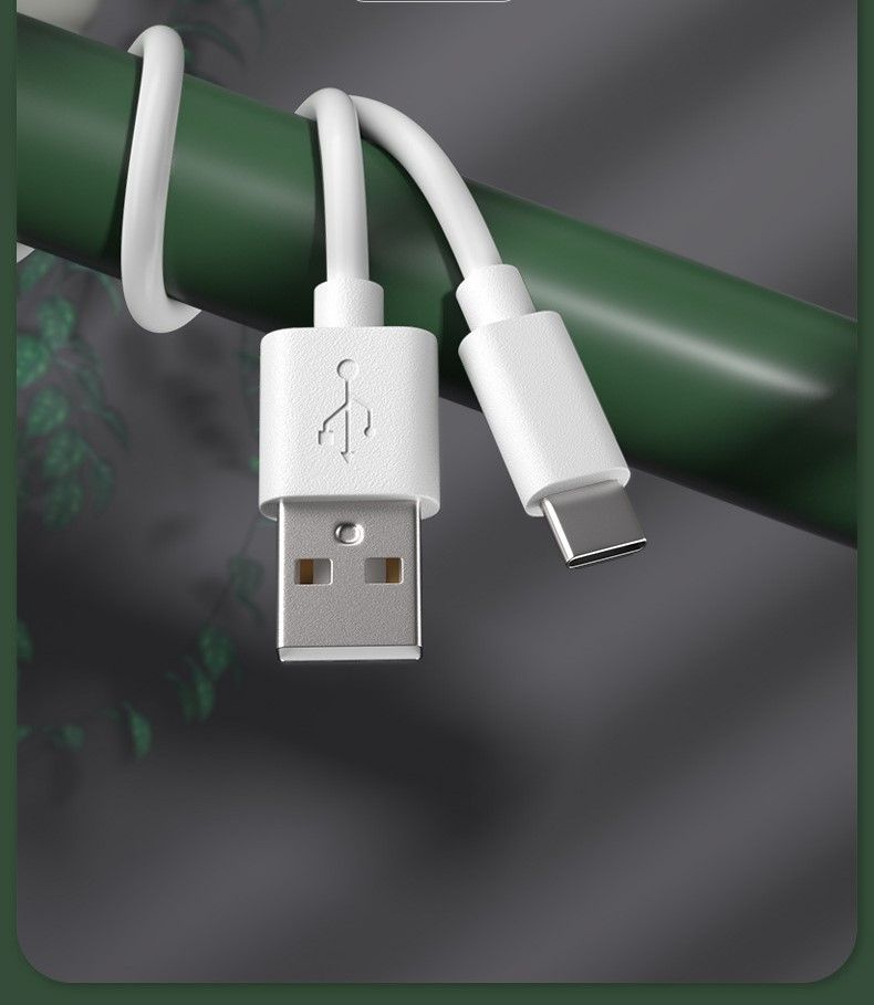 Kazyna Кабель для мобильных устройств USB 2.0 Type-A/USB Type-C, 1 м, светло-серый, белый  #1