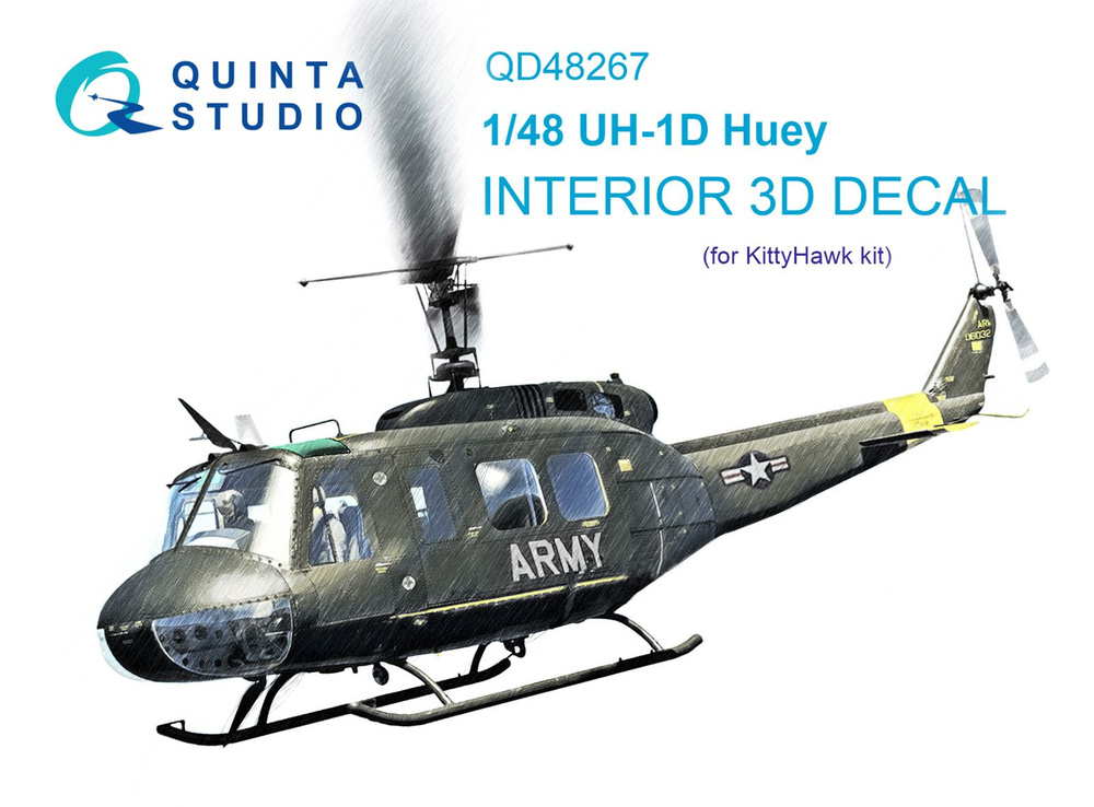 3D Декаль интерьера UH-1D (KittyHawk) #1