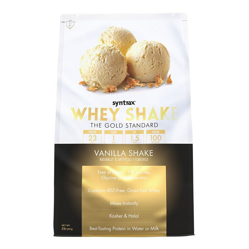 Сывороточный протеин Syntrax Whey Shake со вкусом ванильного коктейля 907 гр  #1