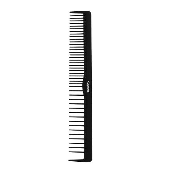 Kapous Professional Расческа парикмахерская Carbon Fiber, 172*27 мм #1