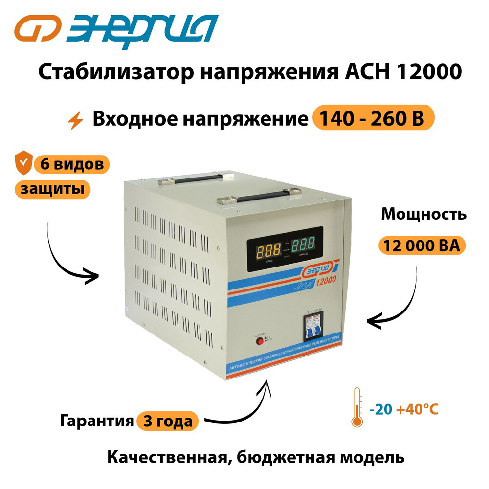 Стабилизатор напряжения Энергия АСН 12000 #1