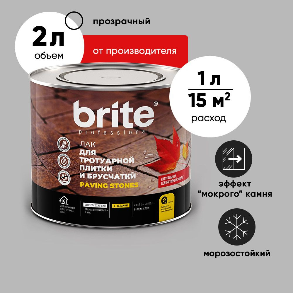 Лак строительный Brite, основа Сополимерная дисперсия, работы Внутренние,  Наружные - купить по выгодной цене в интернет-магазине OZON (1073991807)