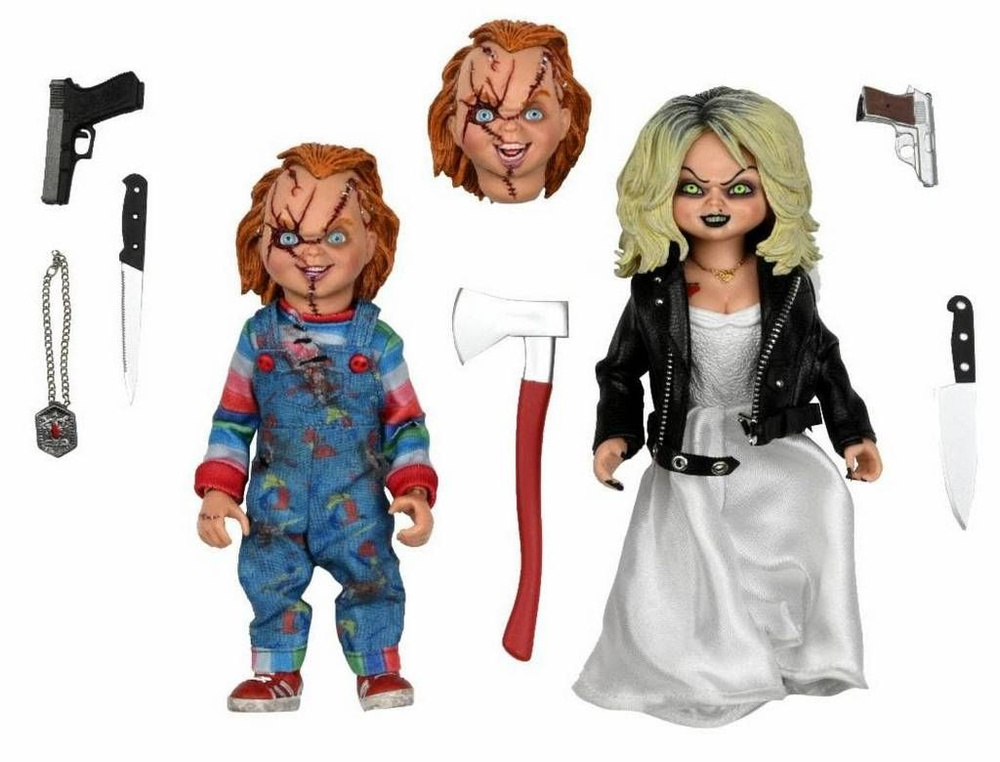 Коллекционная фигурка NECA 1/12 Bride of Chucky: Chucky and Tiffany (НЕКА Невеста Чаки: Чаки и Тиффани, #1