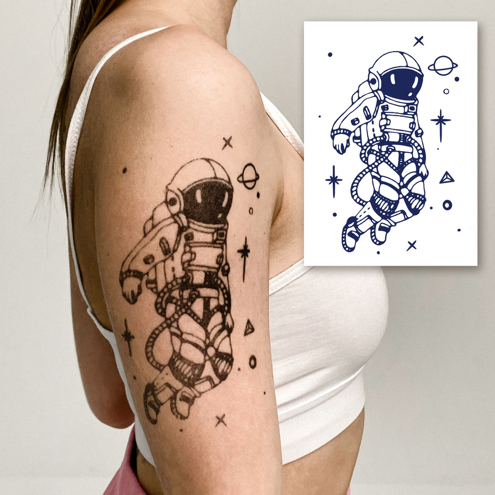 Tattoo'шки Временные тату БЕЗ ПЛЕНКИ (темнеют через 24 часа) 11*18см  #1