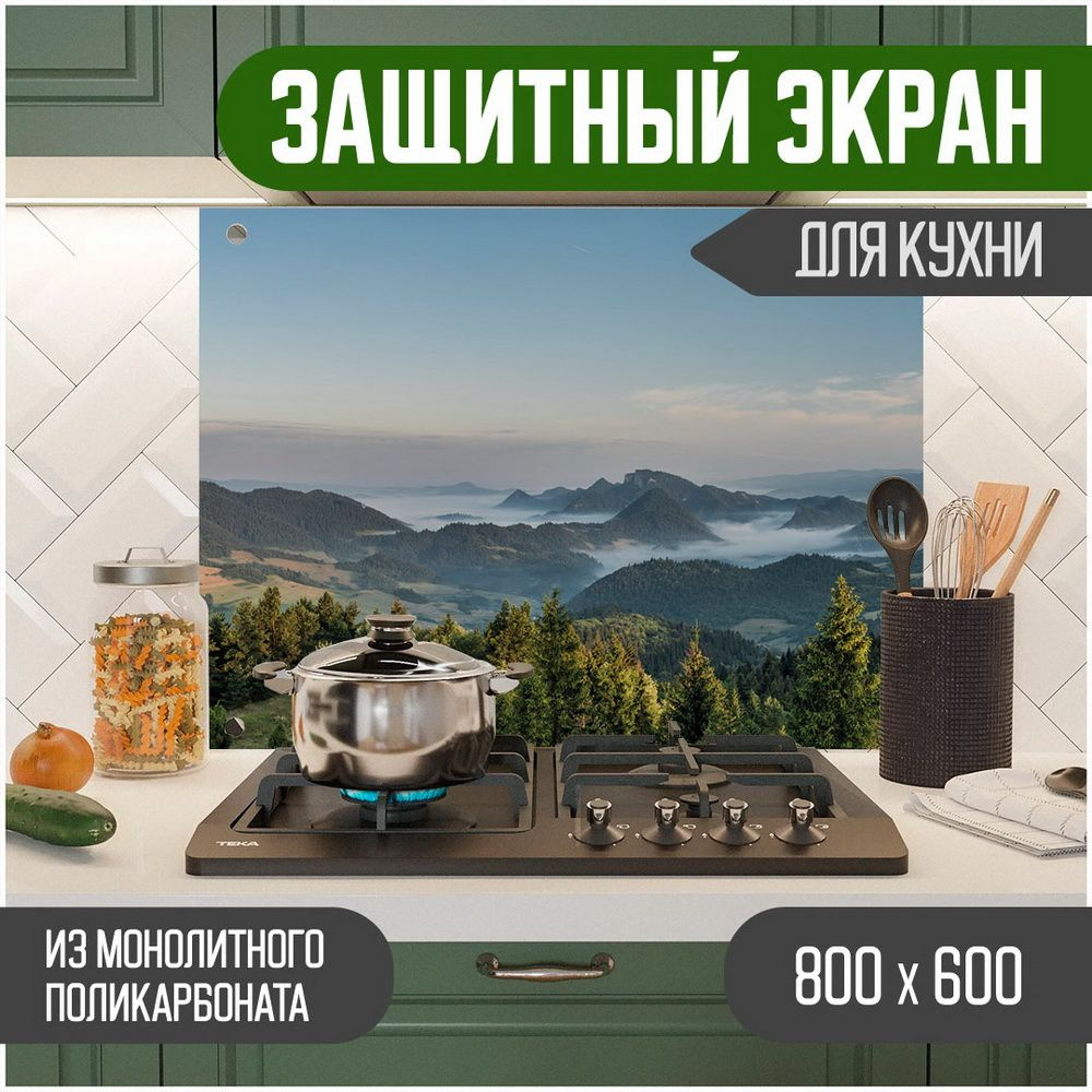 Фартук для кухни на стену, кухонный фартук, панель на кухню с фотопечатью из поликарбоната. Стеновые #1