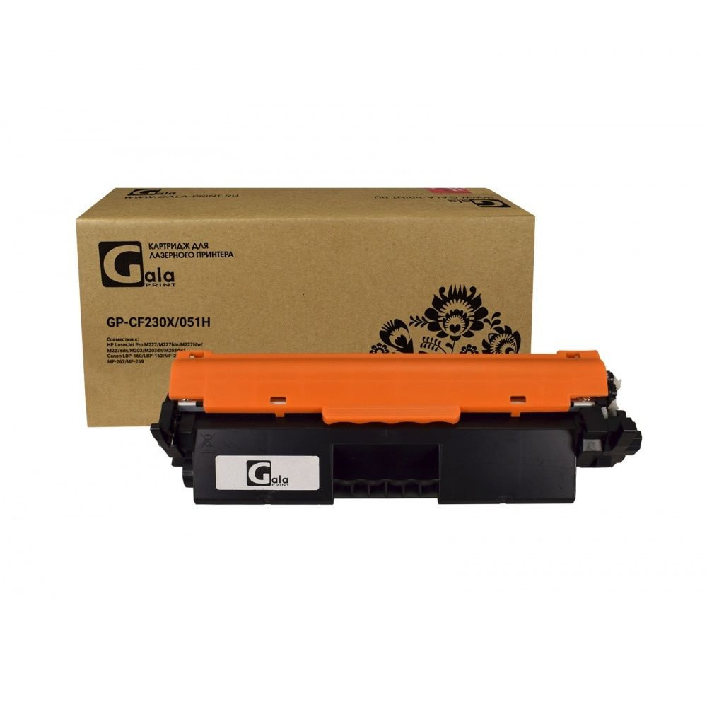 Картридж GalaPrint GP_CF230X/051H лазерный картридж (HP 30X - CF230X) 3500 стр, черный  #1