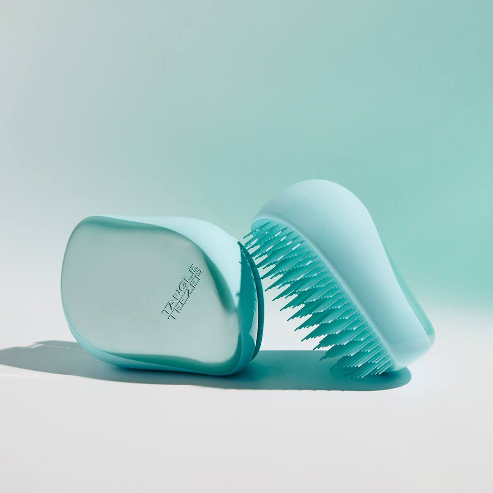 Tangle Teezer Compact Styler Frosted Teal Chrome Расческа #1