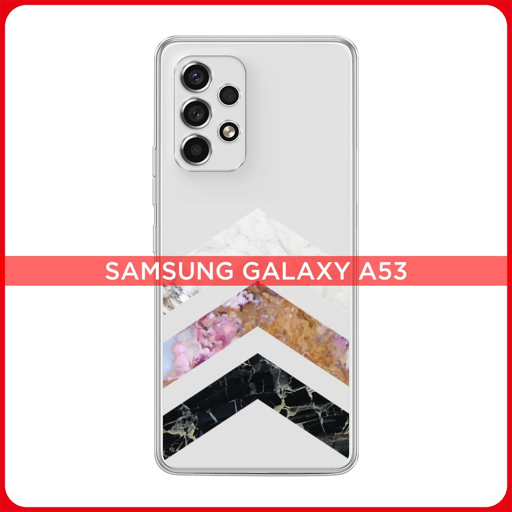 Силиконовый чехол на Samsung Galaxy A53 5G / Галакси А53 5G Три камня, прозрачный  #1